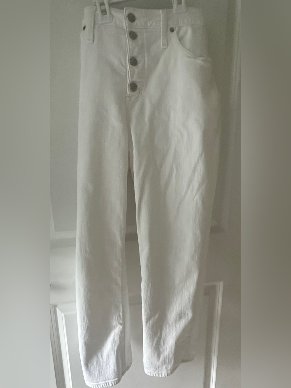 Classic JCREW White Straight Leg Jeans